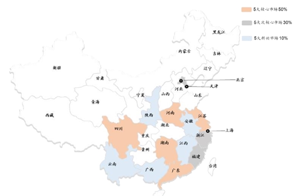 水井坊与舍得酒业重视市场布局，逐渐向周边扩散